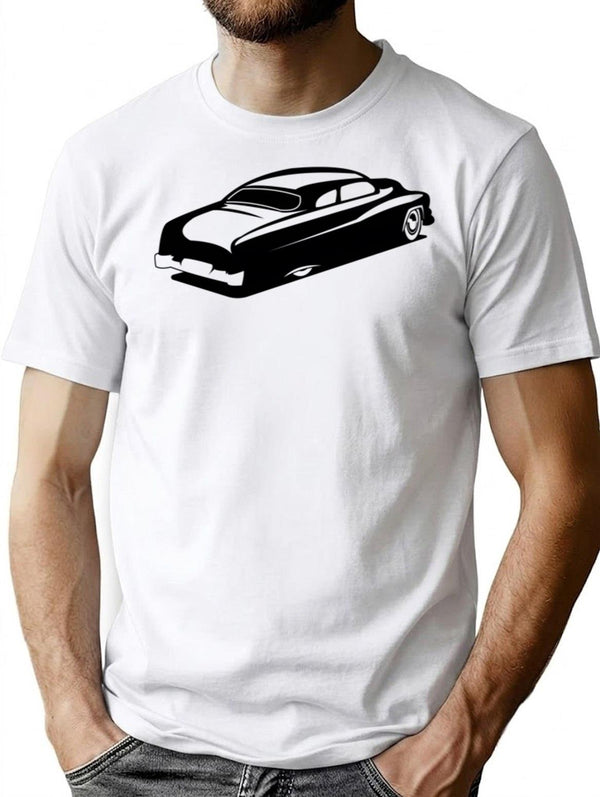 50'S Fastback Restomod T-Shirt for Men & Women, T-Shirts Graphic Tee - White