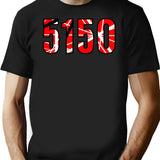 5150 T-Shirt for Men & Women, T-Shirts Graphic Tee - Black