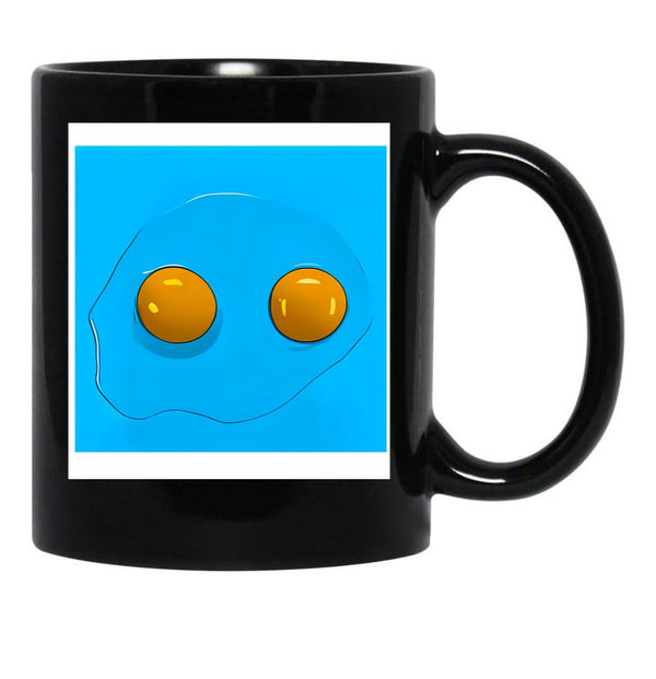 The Substance Eggs Black Coffee Mug, Gift Coffee Mug - Black