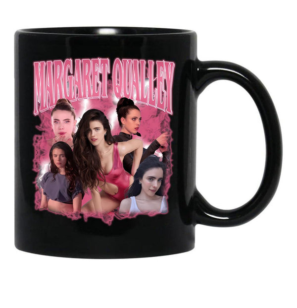 Margaret Qualley Bootleg Styles Black Coffee Mug, Gift Coffee Mug - Black