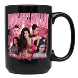 Margaret Qualley Bootleg Styles Black Coffee Mug, Gift Coffee Mug