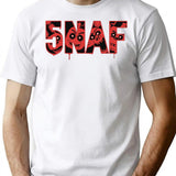 5NAF Five Nights at Freddy_s Classic Premium Heavyweight Cotton T-Shirt - White