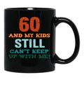 60Th Birthday For Parents Black Coffee Mug, Gift Coffee Mug - Black