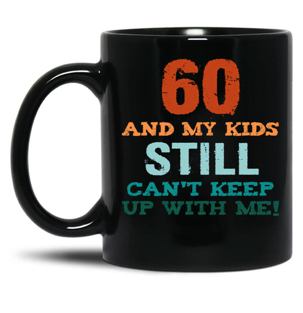 60Th Birthday For Parents Black Coffee Mug, Gift Coffee Mug - Black