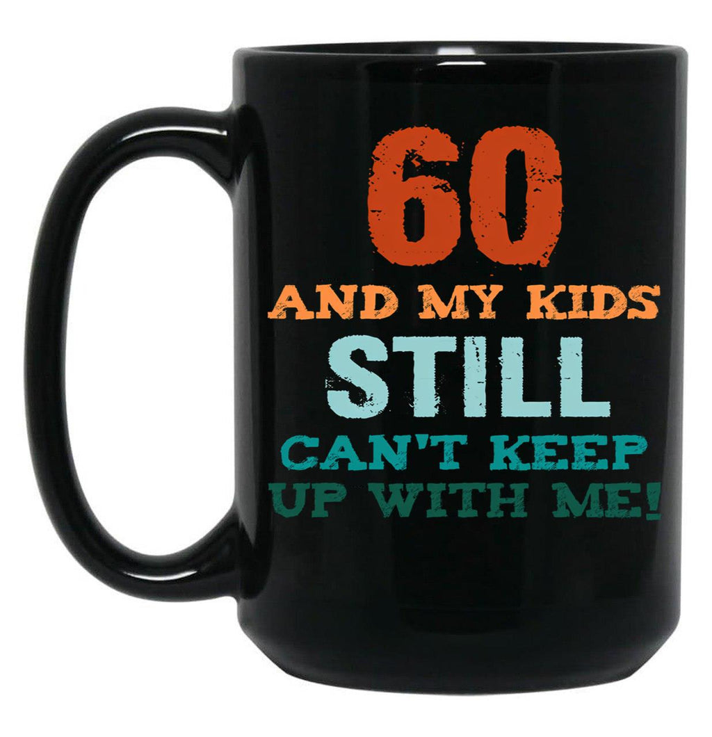 60Th Birthday For Parents Black Coffee Mug, Gift Coffee Mug