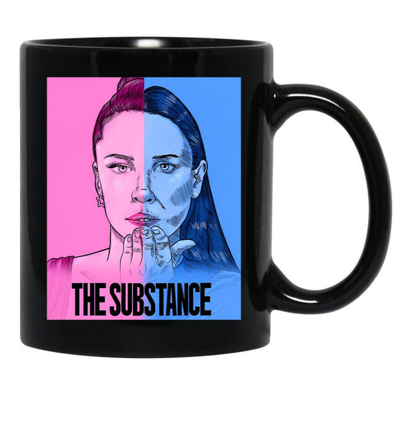 Retro Margaret Qualley Black Coffee Mug, Gift Coffee Mug - Black