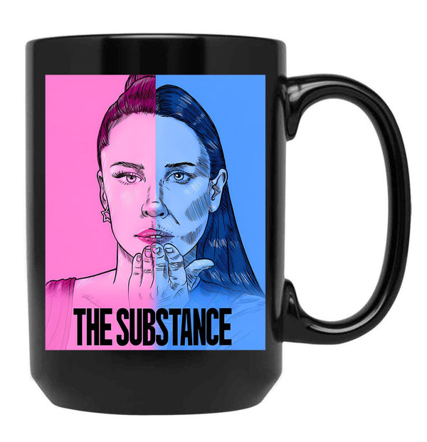 Retro Margaret Qualley Black Coffee Mug, Gift Coffee Mug