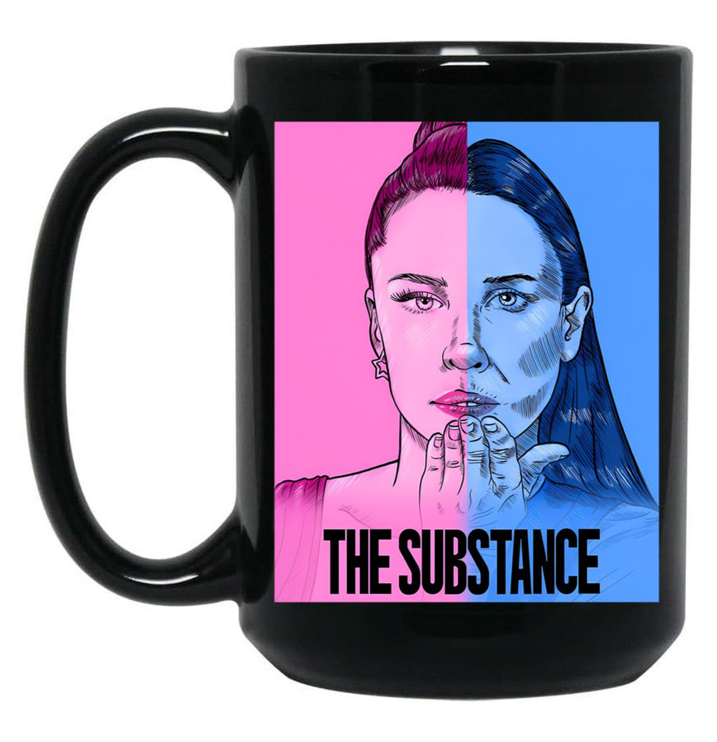 Retro Margaret Qualley Black Coffee Mug, Gift Coffee Mug