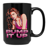 Margaret Qualley Pump It Up Black Coffee Mug, Gift Coffee Mug