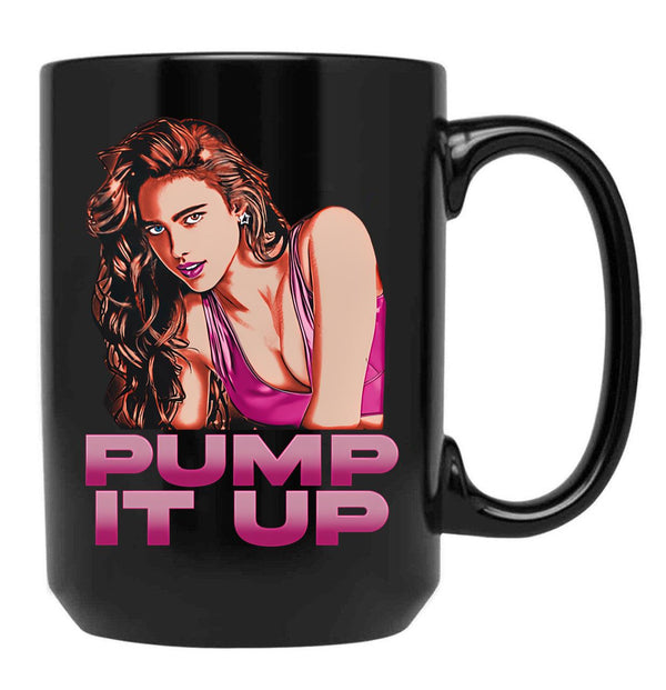 Margaret Qualley Pump It Up Black Coffee Mug, Gift Coffee Mug