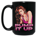 Margaret Qualley Pump It Up Black Coffee Mug, Gift Coffee Mug