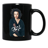 Margaret Qualley Signature Black Coffee Mug, Gift Coffee Mug - Black
