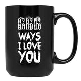 666 Ways I Love You Black Coffee Mug, Gift Coffee Mug
