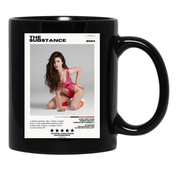 The Substance Sue Black Coffee Mug, Gift Coffee Mug - Black