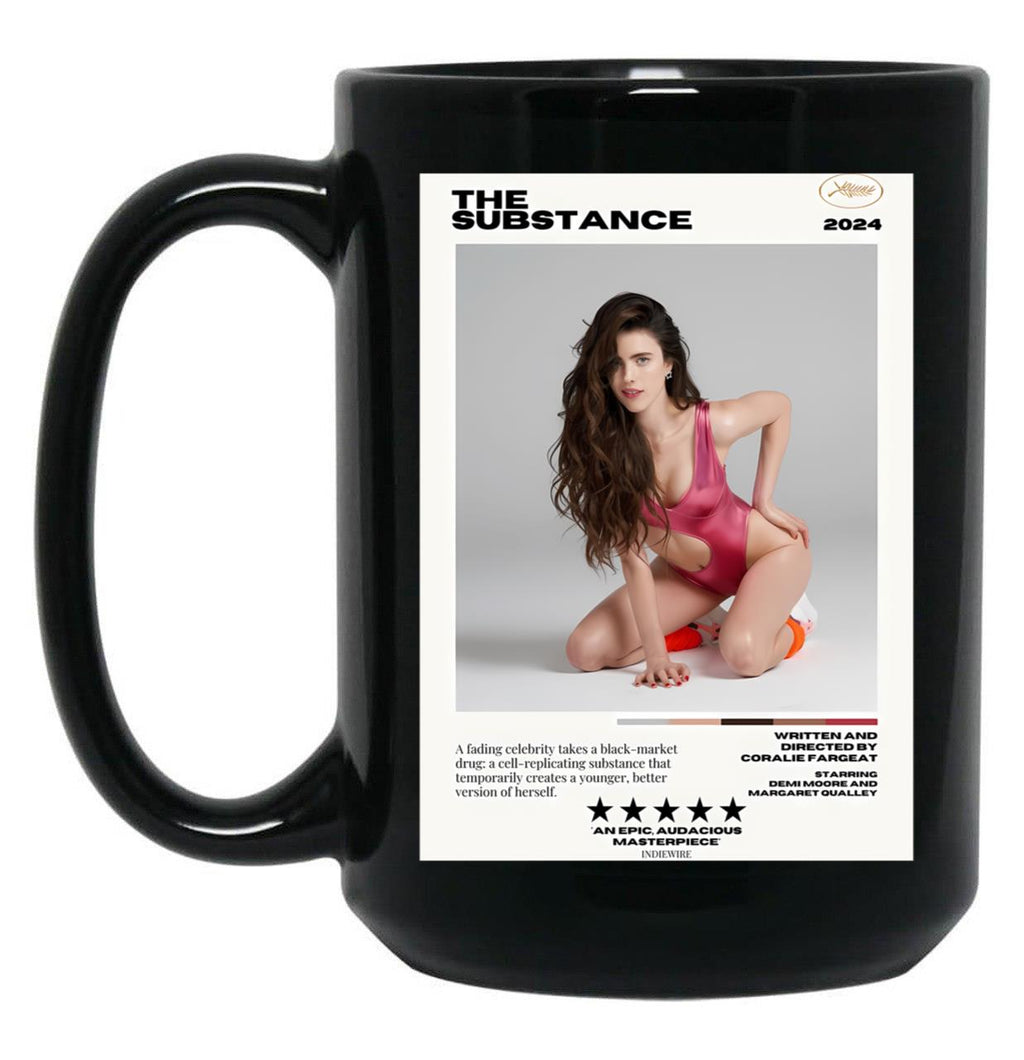 The Substance Sue Black Coffee Mug, Gift Coffee Mug