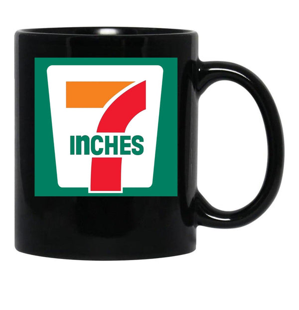 7 Inches Funny 7 11 Parody Black Coffee Mug, Gift Coffee Mug - Black