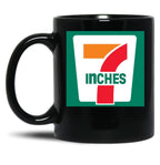 7 Inches Funny 7 11 Parody Black Coffee Mug, Gift Coffee Mug