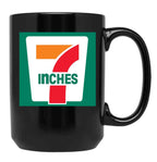 7 Inches Funny 7 11 Parody Black Coffee Mug, Gift Coffee Mug
