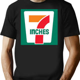 7 Inches Funny 7 11 Parody Premium Heavyweight Cotton T-Shirt - Black