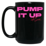 Pump It Up With Sue The Substance Movie Black Coffee Mug, Gift Coffee Mug
