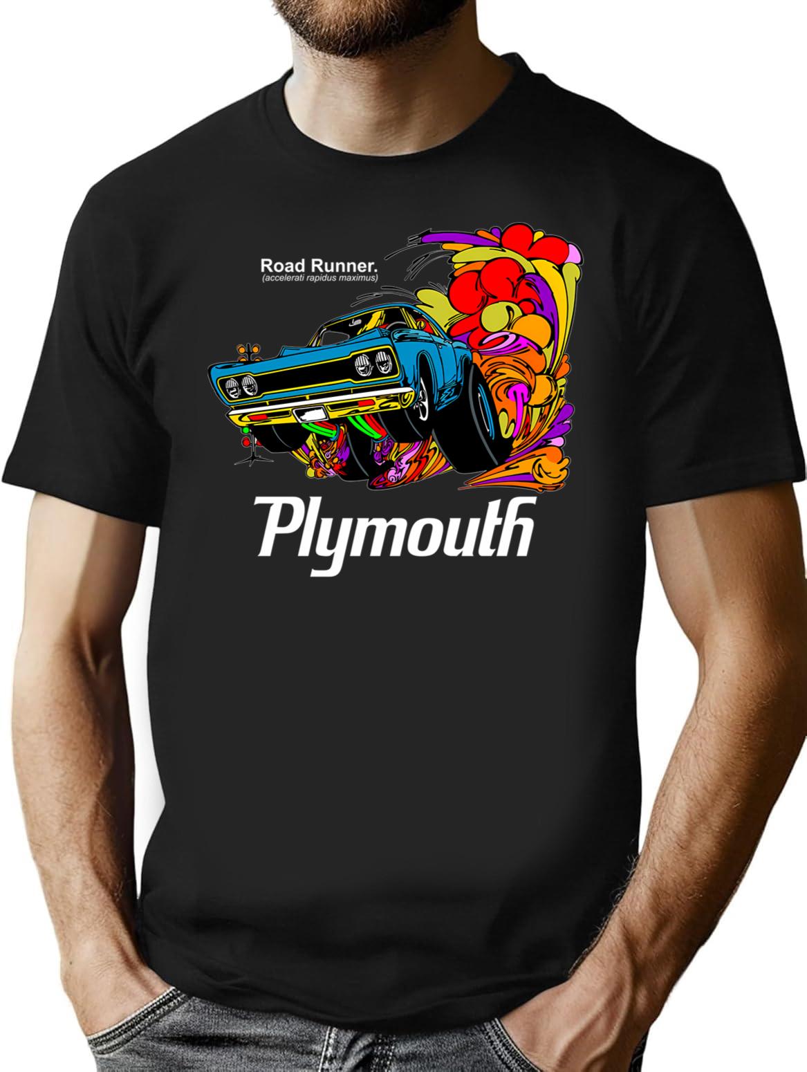 70'S Muscle Car T-Shirt for Men & Women, T-Shirts Graphic Tee - Black