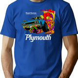 70'S Muscle Car T-Shirt for Men & Women, T-Shirts Graphic Tee - Blue