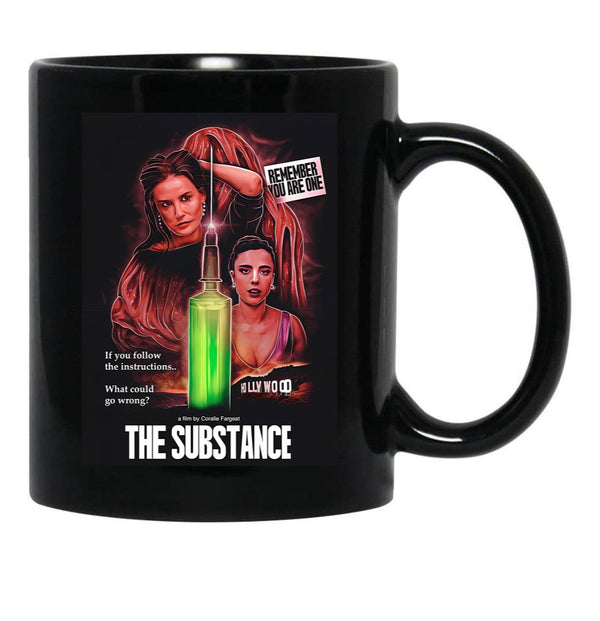 The Sustance Horror 2024 Black Coffee Mug, Gift Coffee Mug - Black