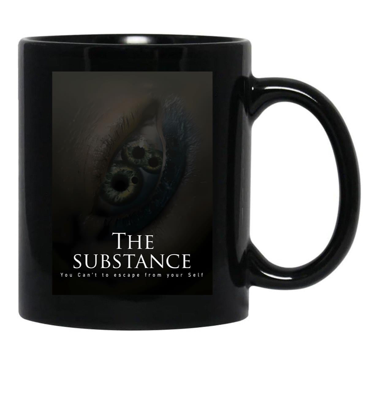 The Substance Movie Black Coffee Mug, Gift Coffee Mug Style 9 - Black