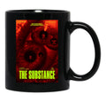 The Substance Horror Eyes Black Coffee Mug, Gift Coffee Mug - Black