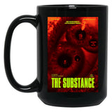 The Substance Horror Eyes Black Coffee Mug, Gift Coffee Mug