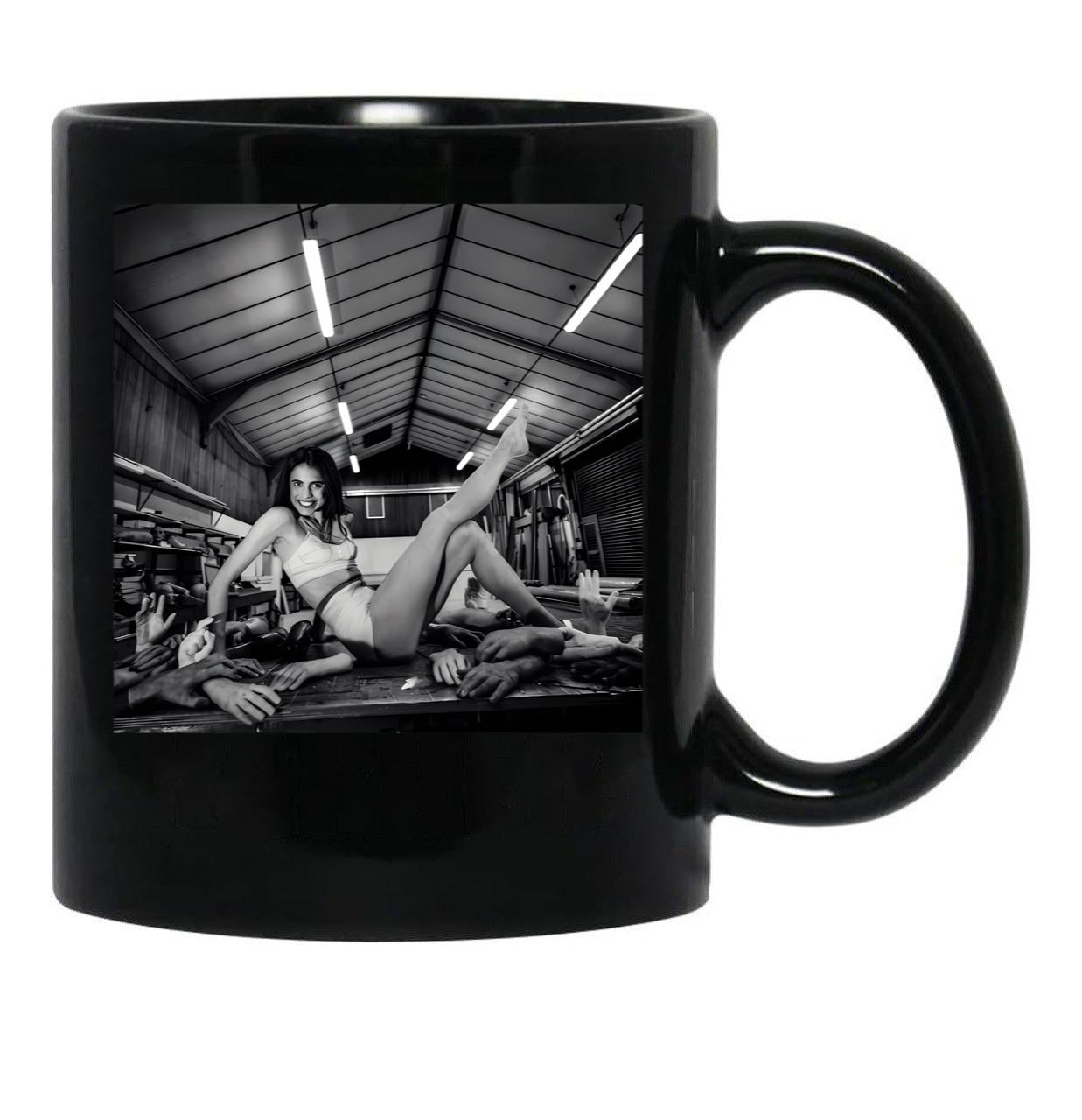 Margaret Qualley Horror Black Coffee Mug, Gift Coffee Mug - Black