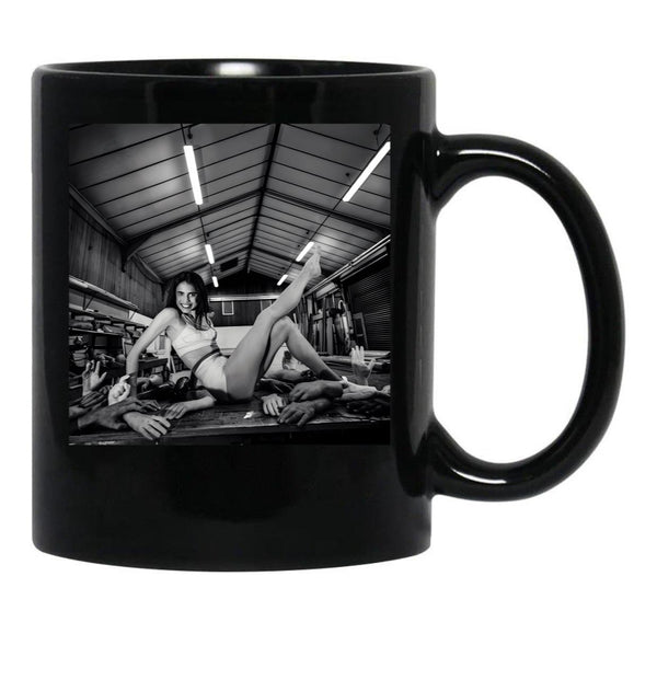 Margaret Qualley Horror Black Coffee Mug, Gift Coffee Mug - Black