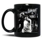 8 Ball Mjg Design Black Coffee Mug, Gift Coffee Mug
