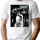 8 Ball Mjg Design Premium Heavyweight Cotton T-Shirt - White