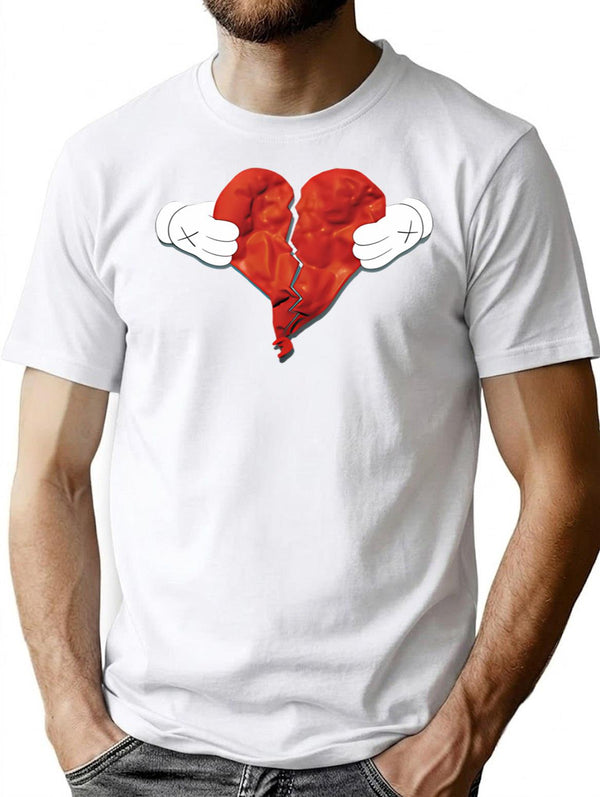 808S And Heartbreak T-Shirt for Men & Women, T-Shirts Graphic Tee - White