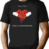 808S And Heatrbreak T-Shirt for Men & Women, T-Shirts Graphic Tee - Black