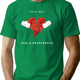 808S And Heatrbreak T-Shirt for Men & Women, T-Shirts Graphic Tee - Green