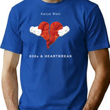 808S And Heatrbreak T-Shirt for Men & Women, T-Shirts Graphic Tee - Blue