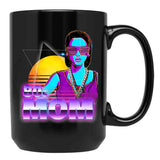 80S Mom Black Coffee Mug, Gift Coffee Mug