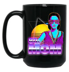 80S Mom Black Coffee Mug, Gift Coffee Mug