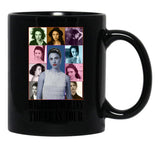 Margaret Qualley The Eras Tour Black Coffee Mug, Gift Coffee Mug - Black