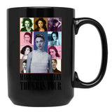 Margaret Qualley The Eras Tour Black Coffee Mug, Gift Coffee Mug