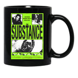 Retro Poster Of The Substance Movie Black Coffee Mug, Gift Coffee Mug - Black