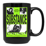 Retro Poster Of The Substance Movie Black Coffee Mug, Gift Coffee Mug