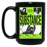 Retro Poster Of The Substance Movie Black Coffee Mug, Gift Coffee Mug