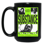 Retro Poster Of The Substance Movie Black Coffee Mug, Gift Coffee Mug