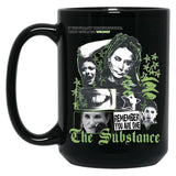 Horror The Substance Movie Black Coffee Mug, Gift Coffee Mug