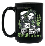 Horror The Substance Movie Black Coffee Mug, Gift Coffee Mug