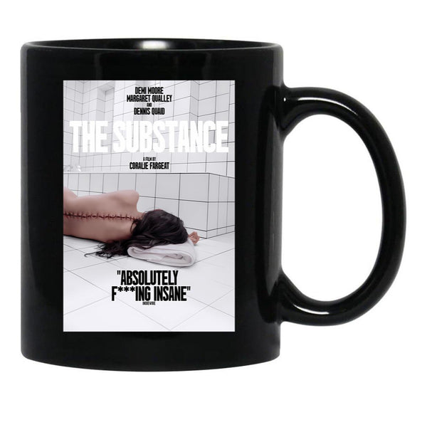 The Substance Retro Movie Black Coffee Mug, Gift Coffee Mug - Black