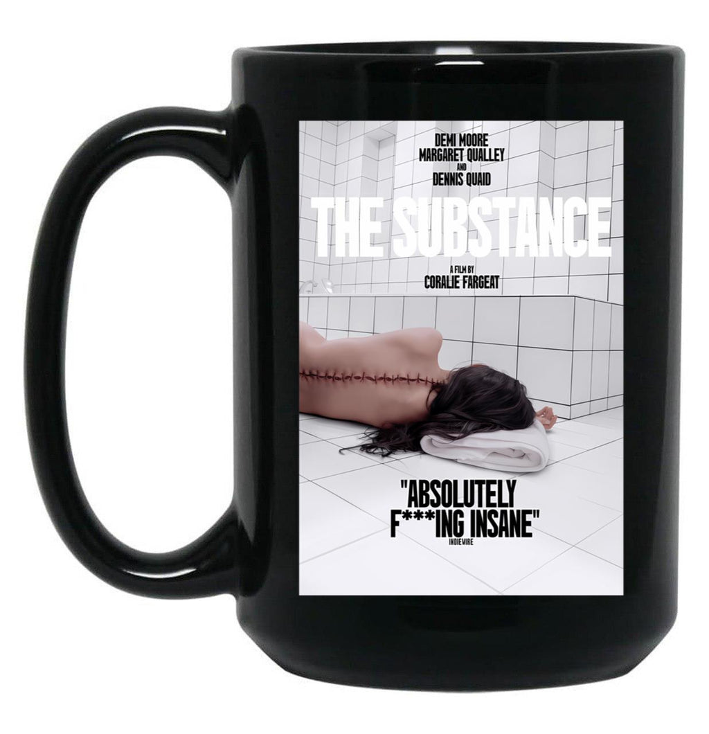 The Substance Retro Movie Black Coffee Mug, Gift Coffee Mug